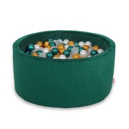 Sausas baseinas su kamuoliukais, žalias, 40 cm, 200 vnt.