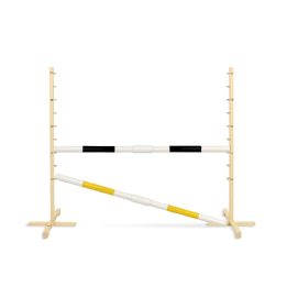 Šuolių kliūtis hobby horse juoda ir geltona 120 cm