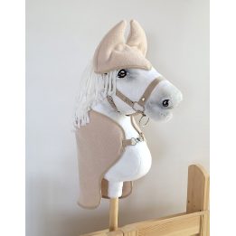 Hobby Horse rinkinys: smėlio spalvos pledas ir ausinukai