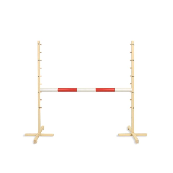Šokinėjimo kliūtis hobby horse su raudona sija 120 cm