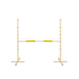 Šokinėjimo kliūtis hobby horse su geltona sija 120 cm