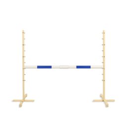 Šuolių kliūtis hobby horse su mėlyna sija 160 cm