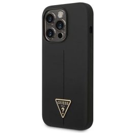 Telefono dėklas iPhone 14 Pro Max juodas silikoninis Guess