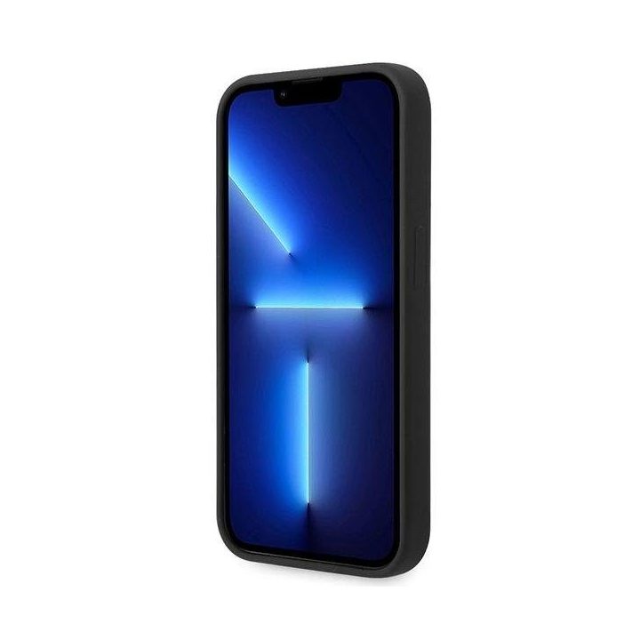 Telefono dėklas iPhone 14 Pro Max juodas silikoninis Guess