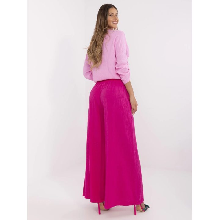 Kelnės fuksinės spalvos elegantiškos moterims