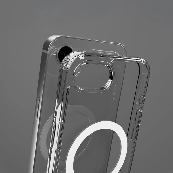 Dėklas iPhone 16E telefonui su magnetiniu laikikliu