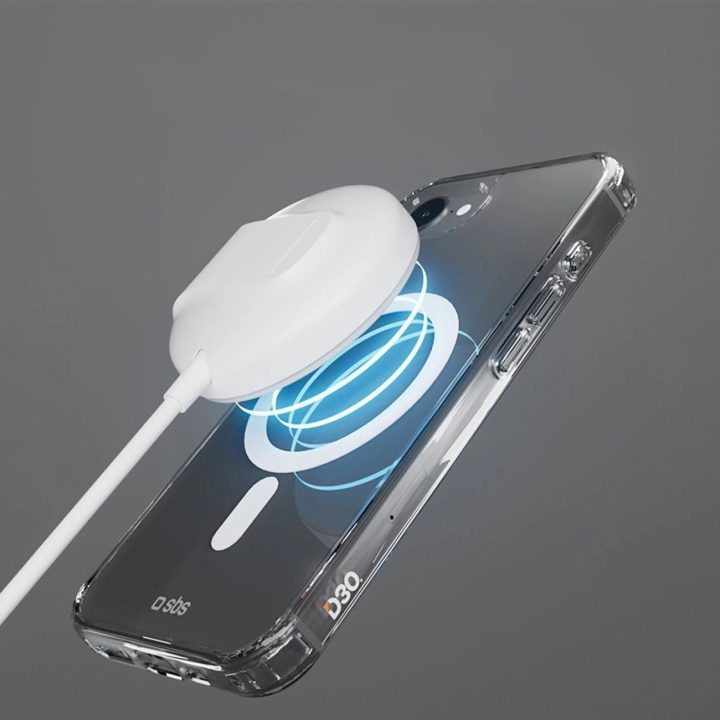 Dėklas iPhone 16E telefonui su magnetiniu laikikliu