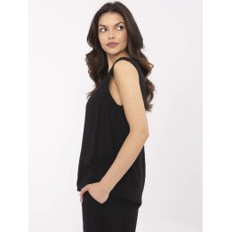 Palaidinė juoda elegantiška ilgomis rankovėmis