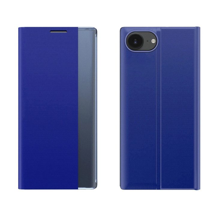 Dėklas su atvartu ir stovu iPhone 16e, mėlynas