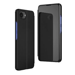Dėklas iPhone 16e telefonui su dangteliu, juodas