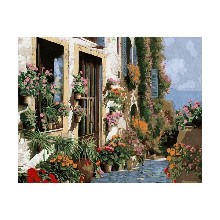 Tapyba pagal skaičius Gėlių alėja 40x50 cm