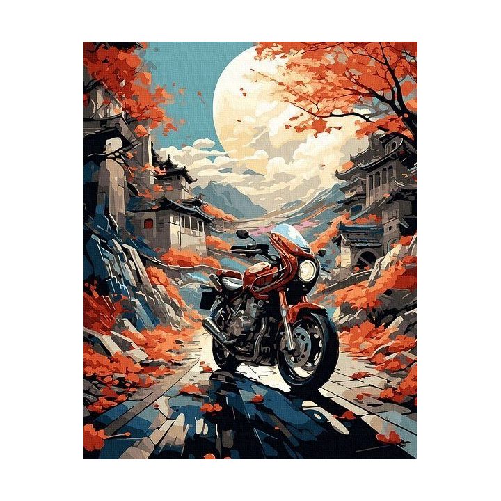 Tapyba pagal skaičius Rudens pasivažinėjimas 40x50 cm