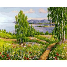 Tapyba pagal skaičius Vasaros kelias 40x50 cm