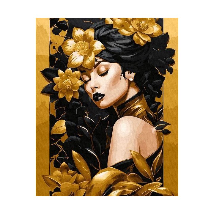 Tapyba pagal skaičius Auksinė elegancija 40x50 cm