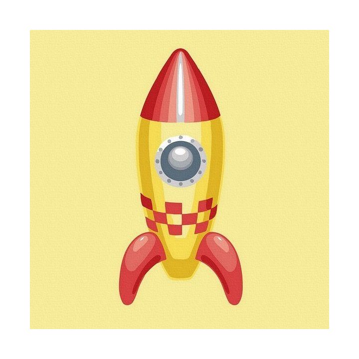 Tapyba pagal skaičius Raketa 20x20 cm