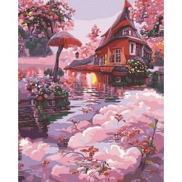 Tapyba pagal skaičius Pasakų namelis 40x50 cm