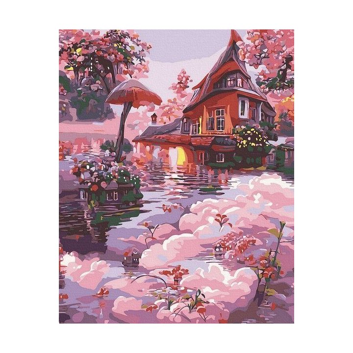 Tapyba pagal skaičius Pasakų namelis 40x50 cm