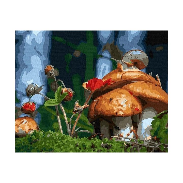Tapyba pagal skaičius Miško grybai 40x50 cm
