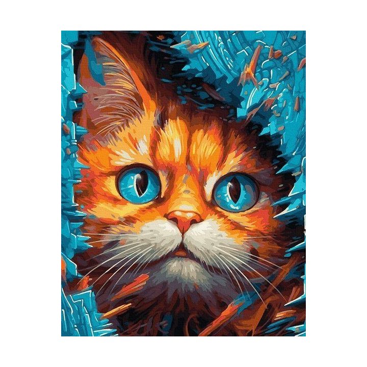 Tapyba pagal skaičius Ugninis katinas 40x50 cm