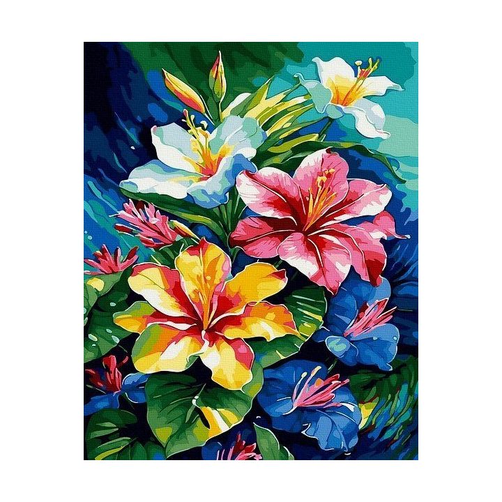 Tapyba pagal skaičius Gėlių palaima 40x50 cm