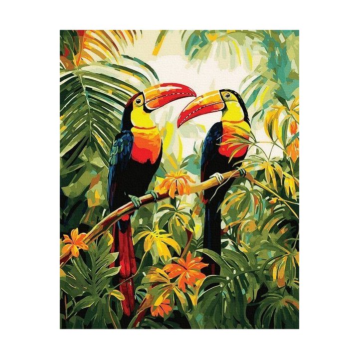 Tapyba pagal skaičius Tukanų rojus 40x50 cm