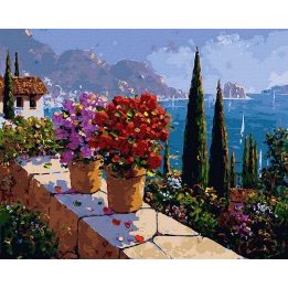 Tapyba pagal skaičius Sodo terasa 40x50 cm