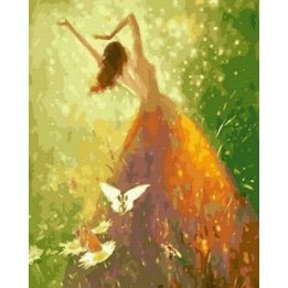 Tapyba pagal skaičius Auksinis šokis 40x50 cm