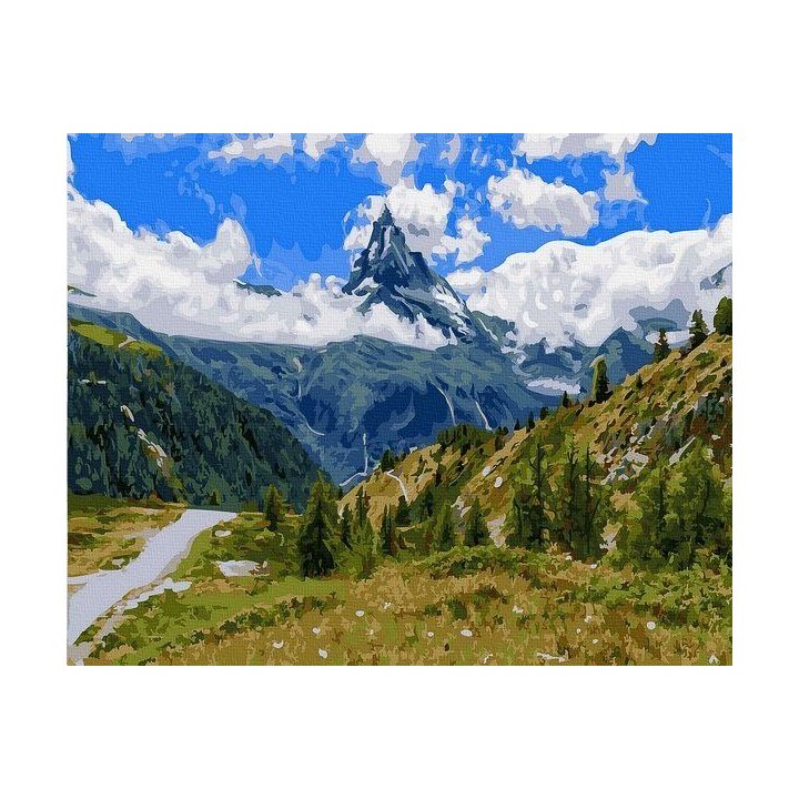 Tapyba pagal skaičius Kalnų slėnis 40x50 cm