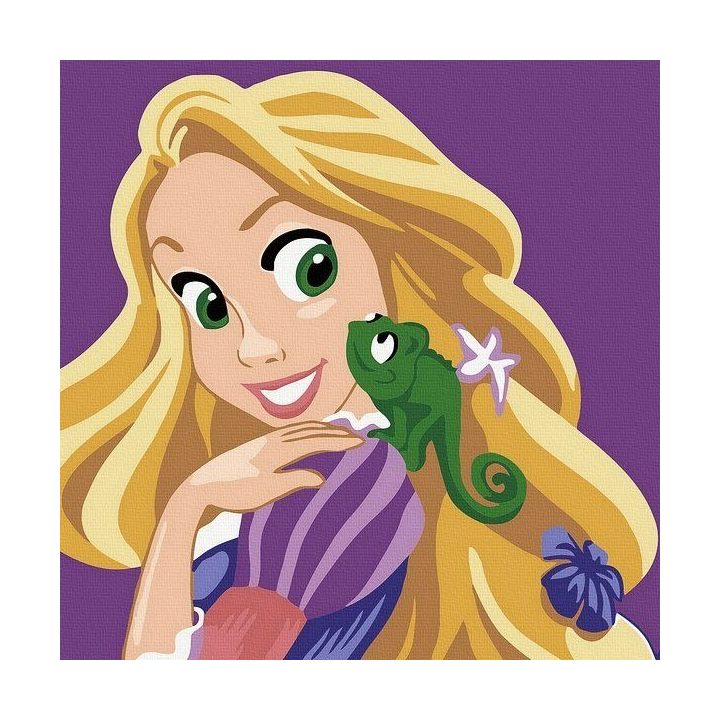 Tapyba pagal skaičius Rapunzelis ir Paskalis 20x20 cm