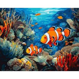 Tapyba pagal skaičius Povandeninis rojus 40x50 cm