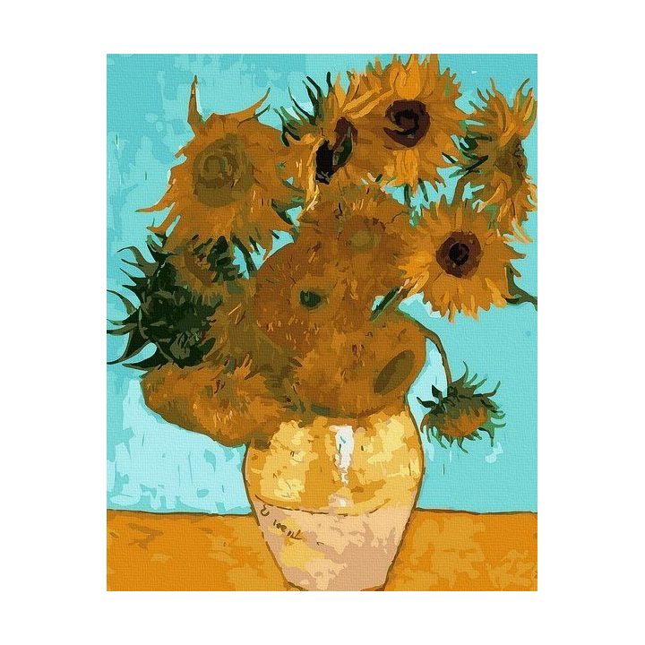 Tapyba pagal skaičius Saulėgrąžų svajonė 40x50 cm