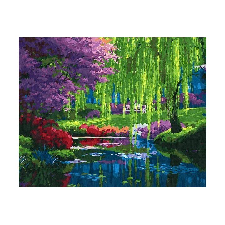 Tapyba pagal skaičius Gluosnio atspindys 40x50 cm