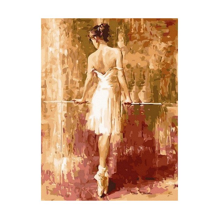 Tapyba pagal skaičius baleto šokėjos motyvu 30x40 cm