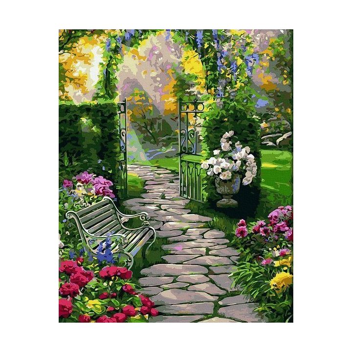 Tapyba pagal skaičius Sodo takas 40x50 cm