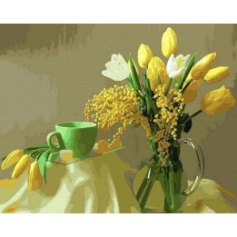 Tapyba pagal skaičius Pavasarinės tulpės 40x50 cm