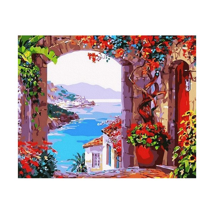 Tapyba pagal skaičius Pajūrio peizažas“, 40 × 50 cm