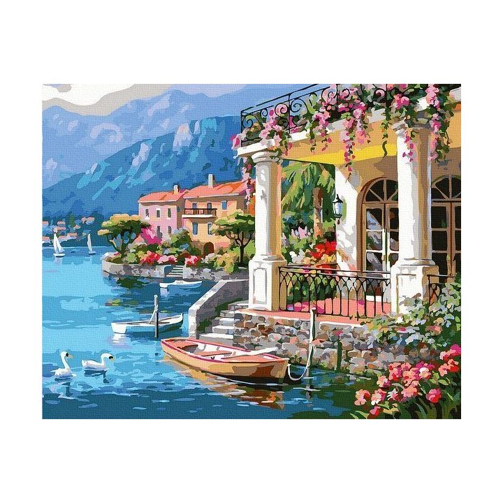 Tapyba pagal skaičius Ežero vila“, 40×50 cm