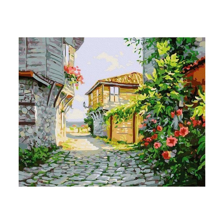 Tapybos rinkinys pagal skaičius Kaimiška alėja“, 40×50 cm