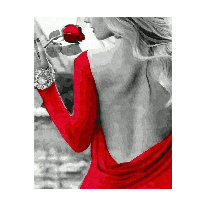 Tapyba pagal skaičius Raudona ponia“, 40×50 cm
