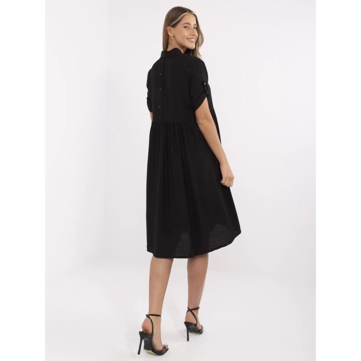 Suknelė juoda elegantiška kasdienai