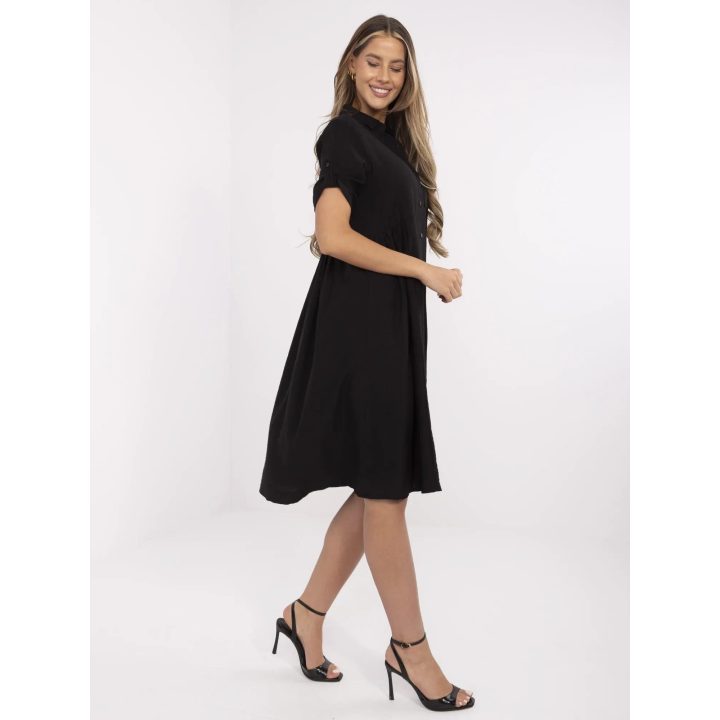 Suknelė juoda elegantiška kasdienai