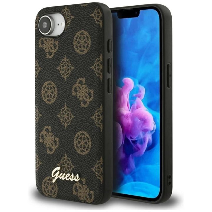 Telefono dėklas iPhone 16 juodas Guess su MagSafe