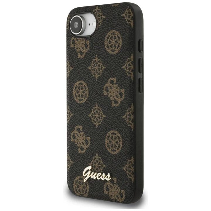 Telefono dėklas iPhone 16 juodas Guess su MagSafe