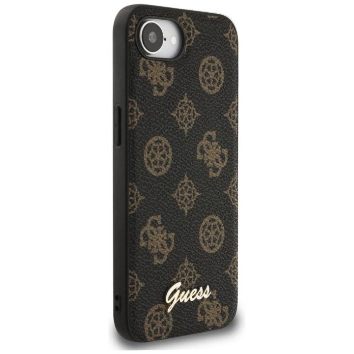 Telefono dėklas iPhone 16 juodas Guess su MagSafe