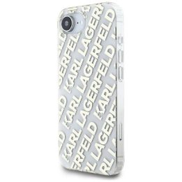 Telefono dėklas iPhone 16, auksinis, Karl Lagerfeld
