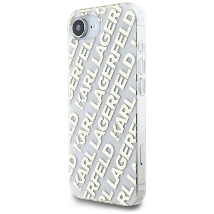 Telefono dėklas iPhone 16, auksinis, Karl Lagerfeld