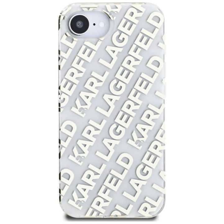 Telefono dėklas iPhone 16, auksinis, Karl Lagerfeld