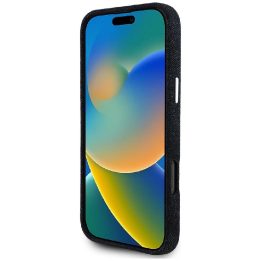 iPhone 16 Pro Max dėklas Guess juodas su logotipu