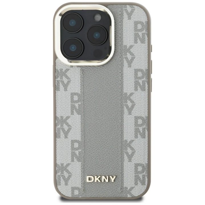 Telefono dėklas iPhone 16 Pro Max, smėlio spalvos, languotas