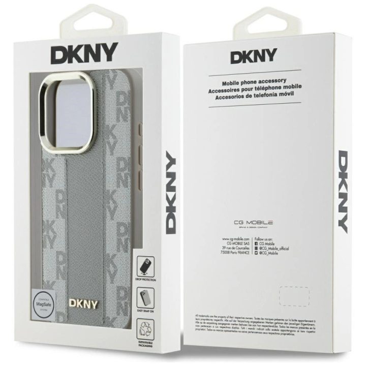 Telefono dėklas iPhone 16 Pro Max, smėlio spalvos, languotas